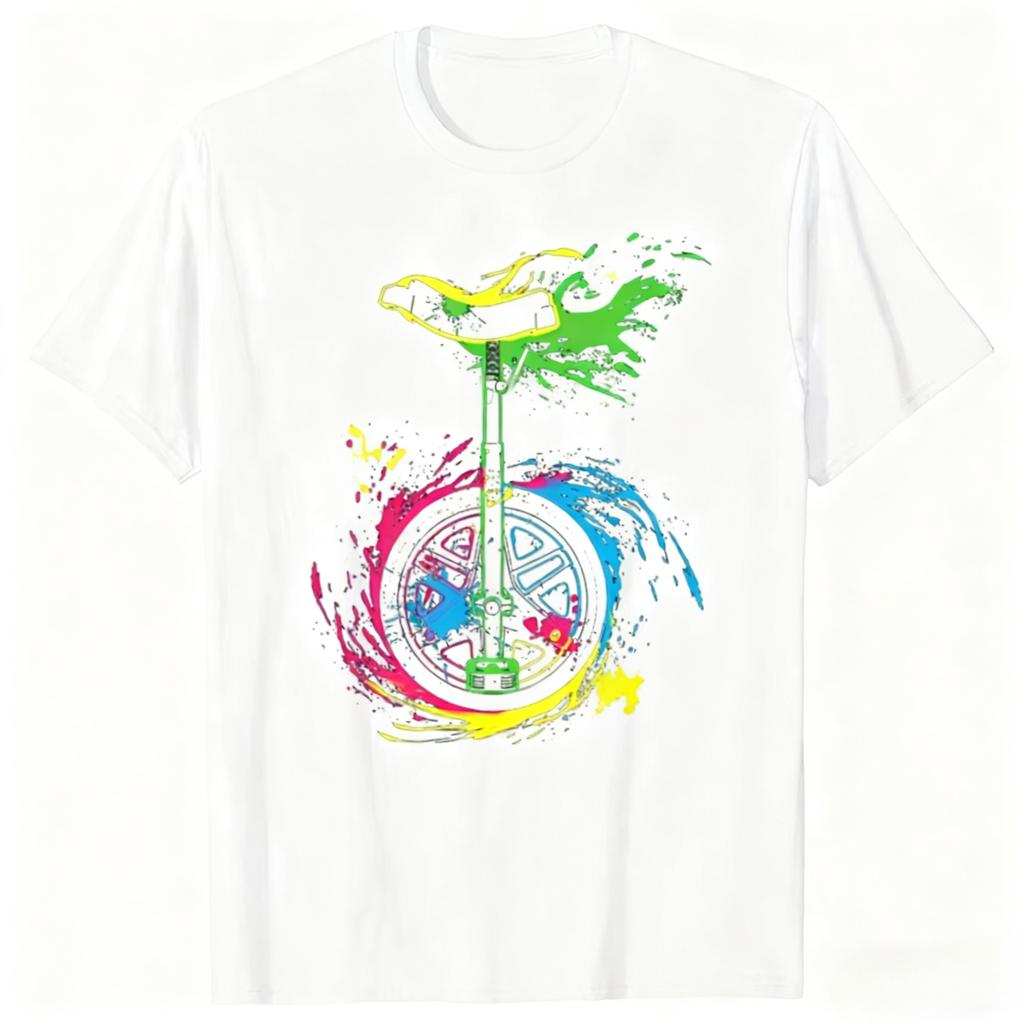 Funny Electric Unicycle Graphic T-shirts Men Women's Fashion Casual Tshirt 100% Cotton Loose Oversized T Shirt