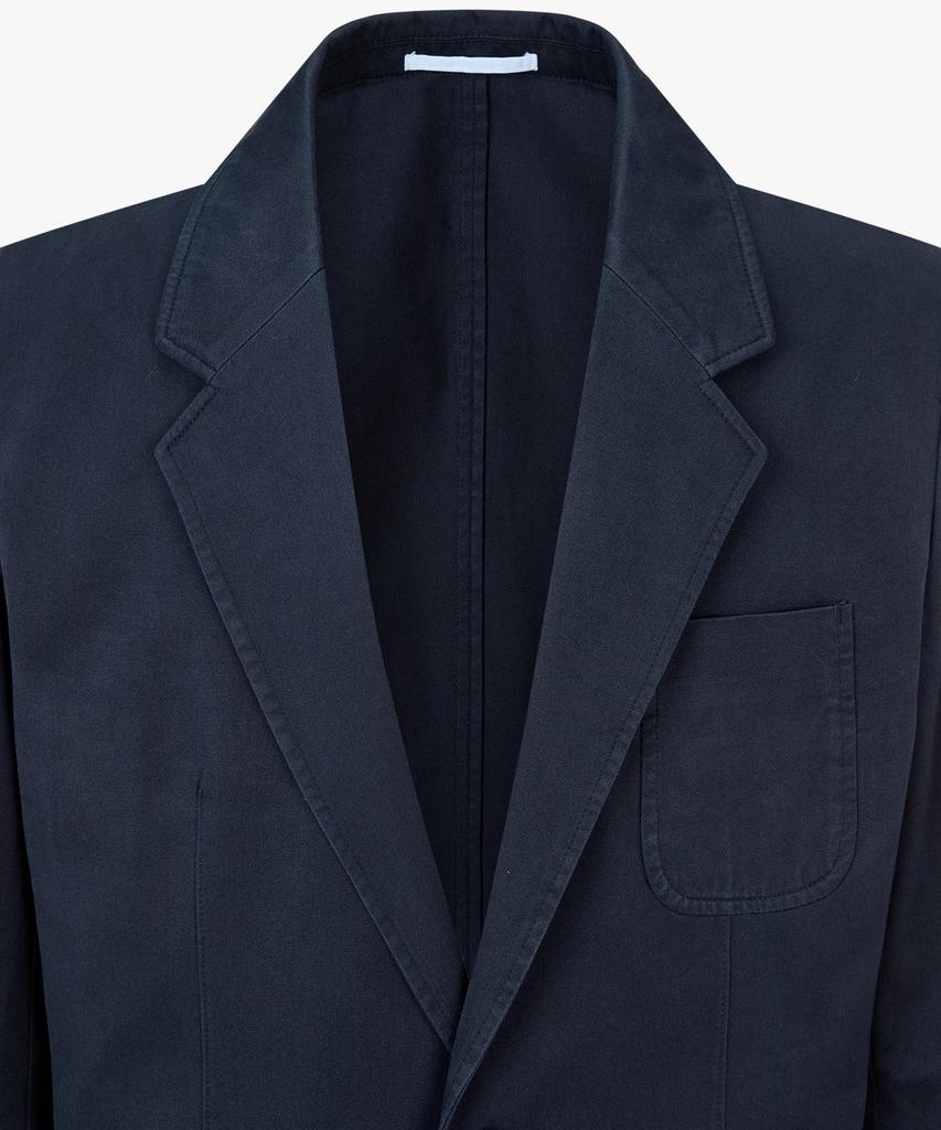 Man On The Boon Washed Cotton Chino Single Jacket _Navy 4715102004