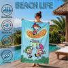Custom Name Friendship Adventure OddParents Beach Towel Microfiber Beach Towel, Lightweight and Quick-Dry, for Summer Travel, Swimming Pool Gift