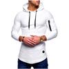 Slim Gym Mens Fit Hoodie Long Sleeve Muscle Tee Tshirt Tops Sweatshirt Blouse
