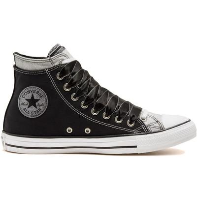 Doppeltes Obermaterial Chuck Taylor All Star 'Schwarz Silber' 167467C
