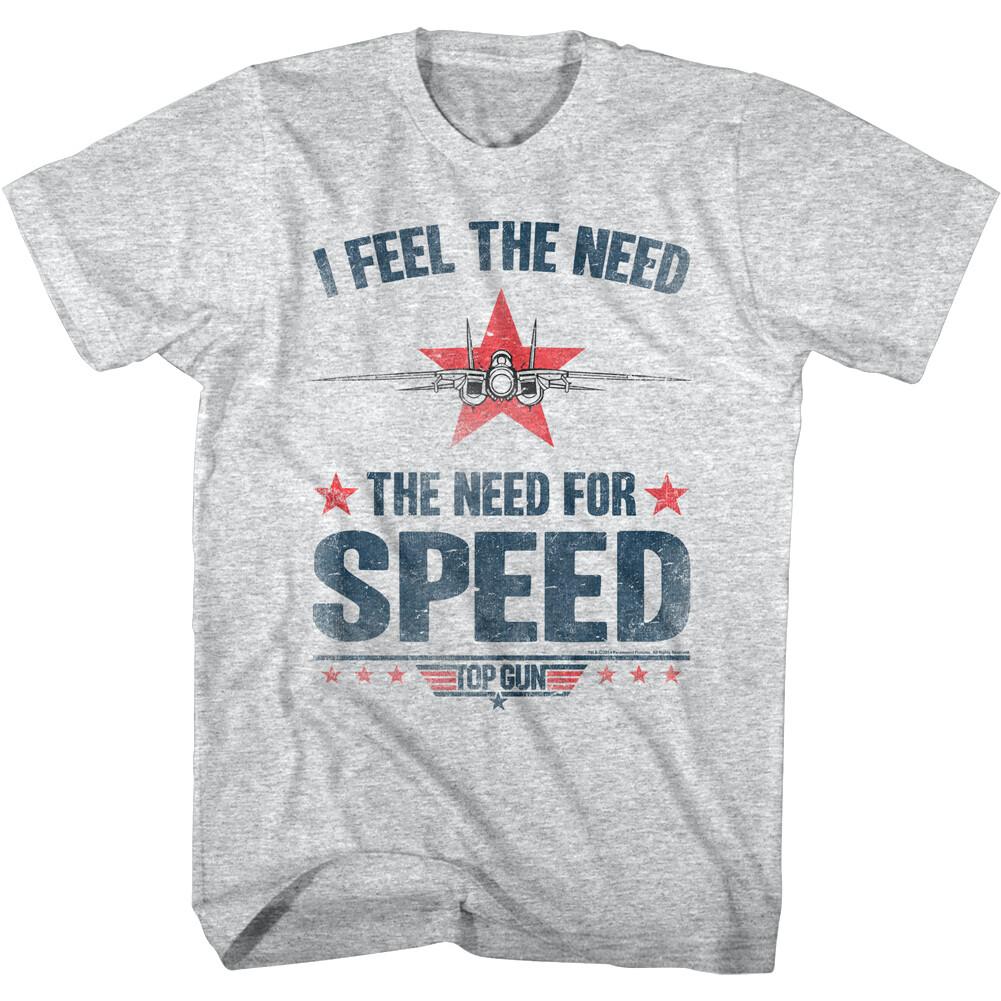 Top Gun I Feel The Need for Speed Men T Shirt Stars Movie F14 Tomcat Maverick S