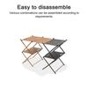 Outdoor Camping Cups Bowls Detachable Storage Rack Hung Shelf With Panel Hole Aluminum Alloy