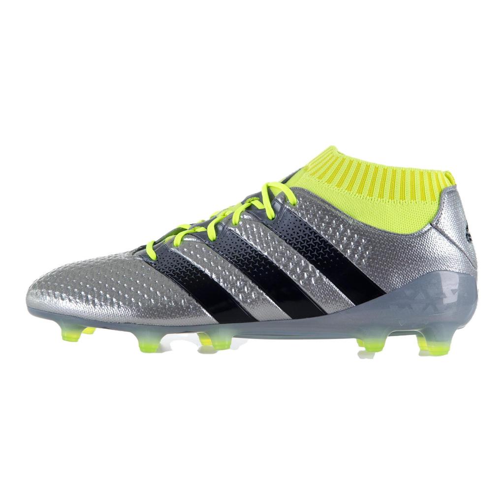 Adidas Ace 16.1 Primeknit Fg 'Silver Metallic Sonic Yellow' S76469