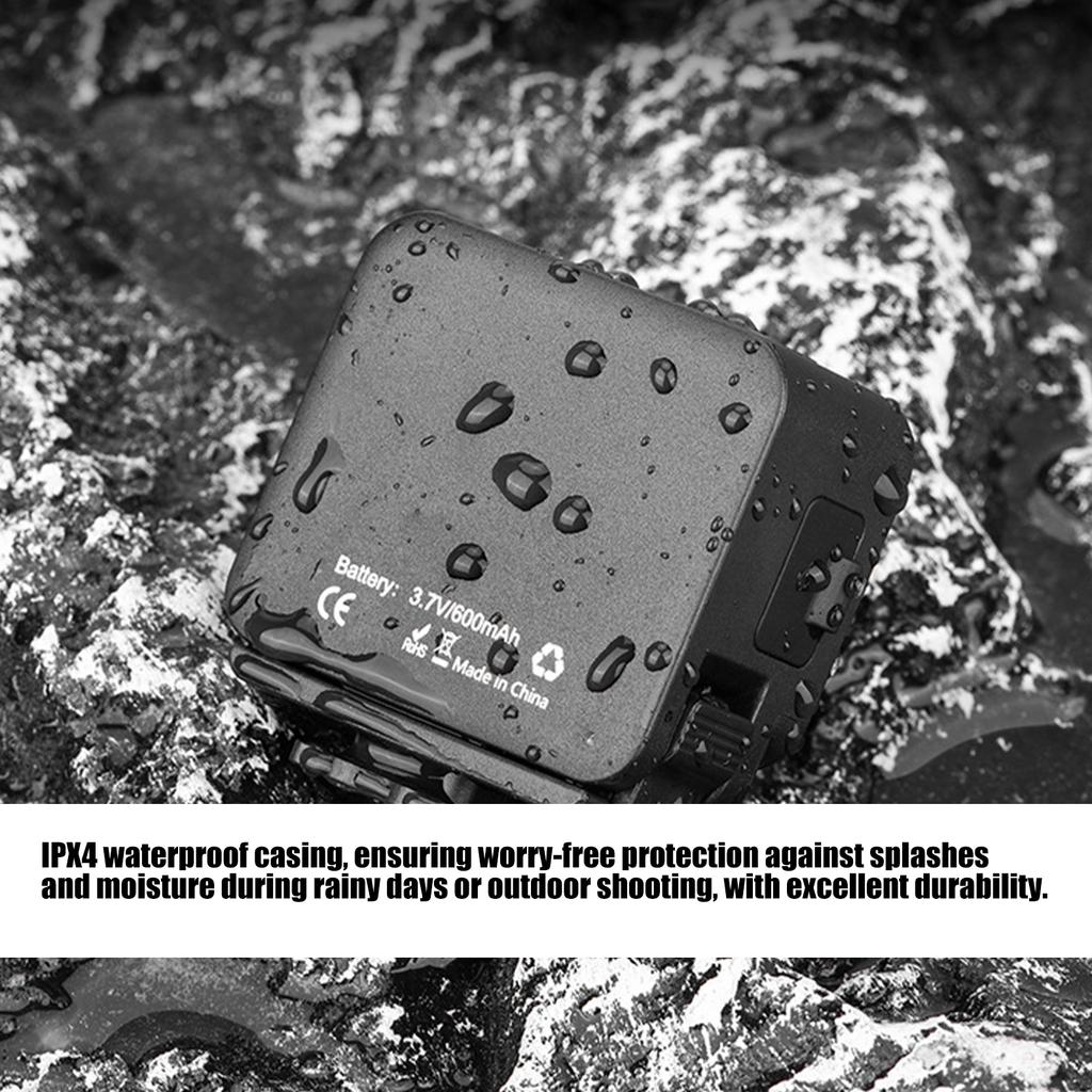 Adjustable Illumination LED Light Offering Magnetic Attachment & High Capacity Battery Easy to Use for ACTION6