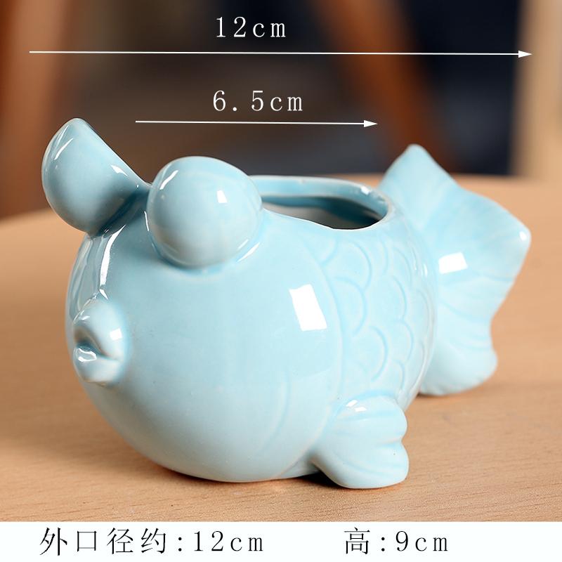 Mořská zvířata, jednoduchý evropský styl, kreativní, roztomilé a personalizované, keramické květináče, malé popelníky, domácí dekorace