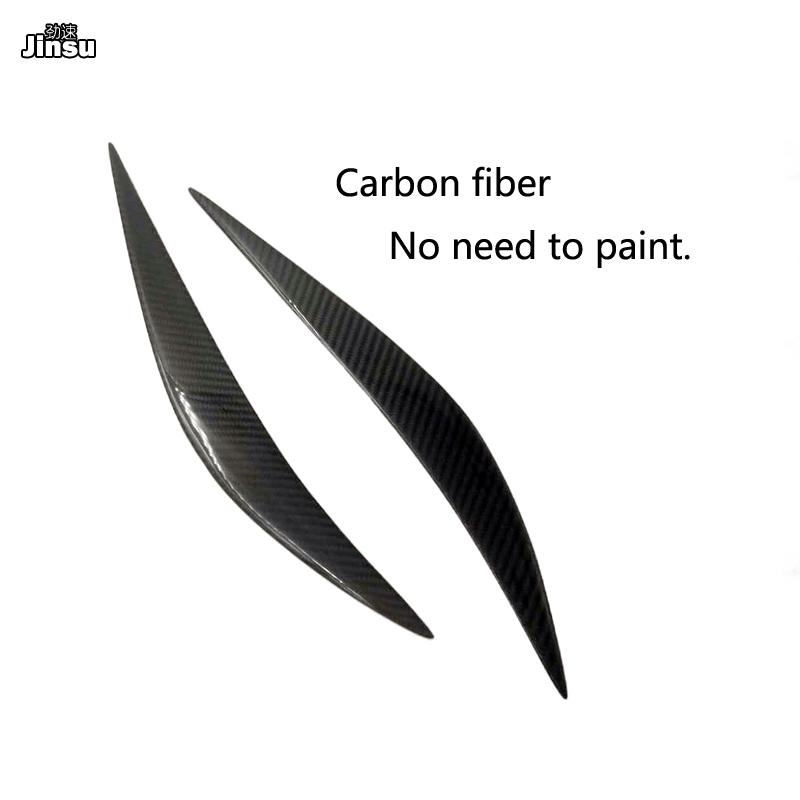 Carbon Fiber Headlights Eyebrows Eyelids Stickers For BMW F32 F33 F36 F80 F82 M4 Front Headlamp Eyebrow 420i 428i 425i 430i 435i