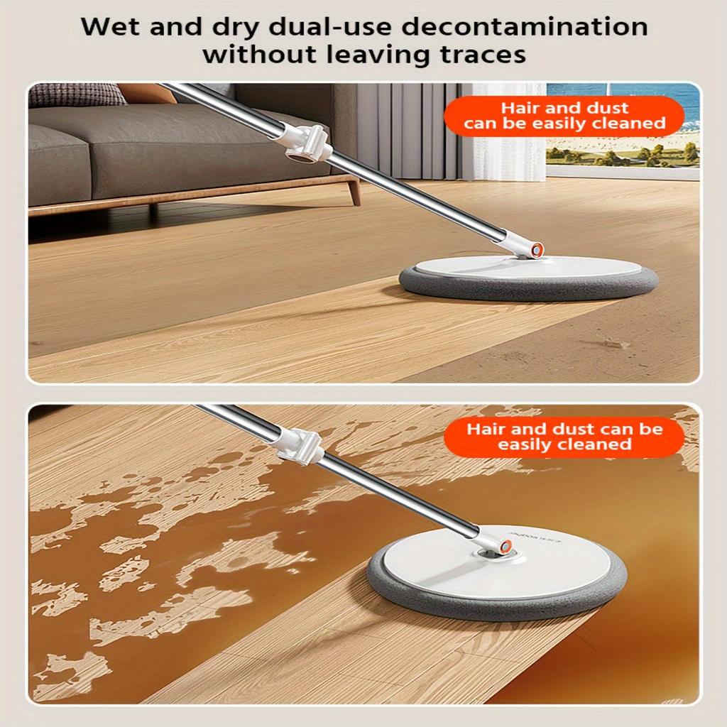 Sewage Separation Hands-free Wash Mop And Bucket, Household Rotating Floor Mop,  Dust Removal Mop, Dry And Wet Use, Perfect For Home