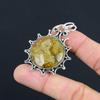 Birthday Gift For Her Natural Polychrome Jasper Gemstone Pendant 925 Silver