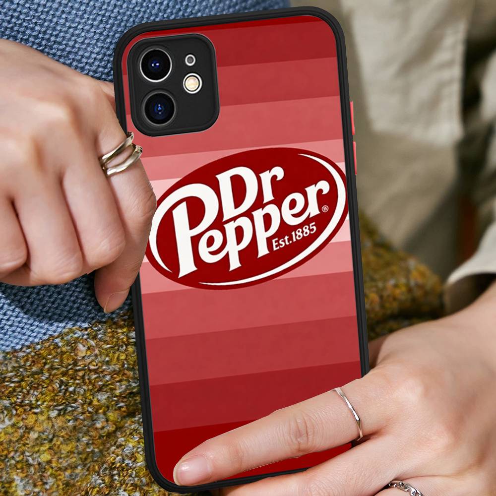 

Soft Drink Brand Dr Pepper Phone Case For IPhone 13 12 X XS MAX Pro Max 16 15 11 14 Pro Max Shockproof Matte Cover iphone 11pro max