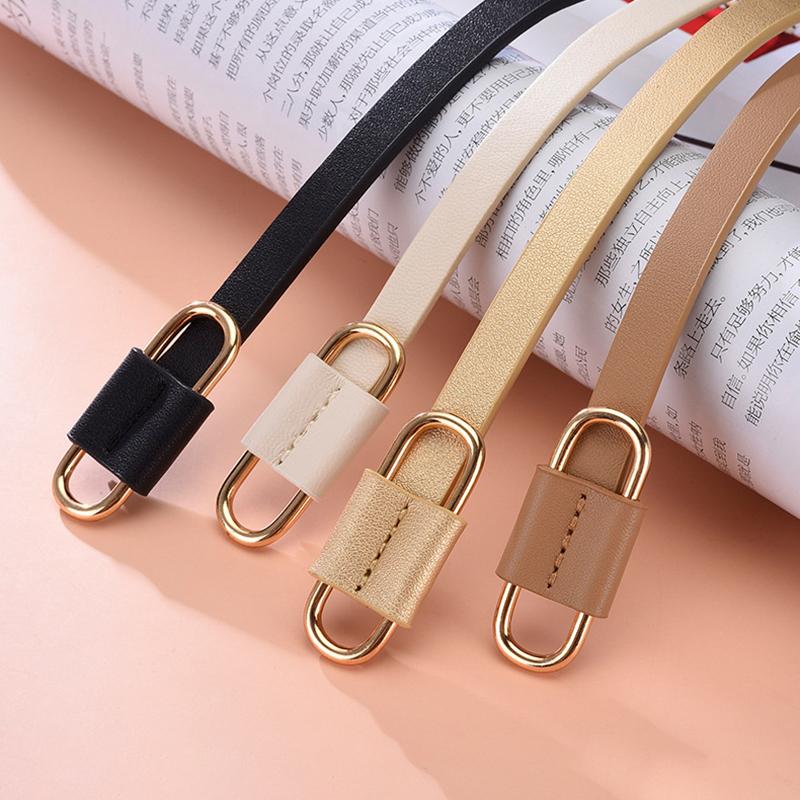 Women'S Belt Trend Golden Buckle Belt Personalized Decoration Paired With Long Pants Jeans Belt Soft Cheap Belt Youth Belt