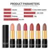 Trucco rossetto sei colori nuovo prodotto non si attacca alla tazza e non sbiadisce. Bellezza rossetto opaco vellutato