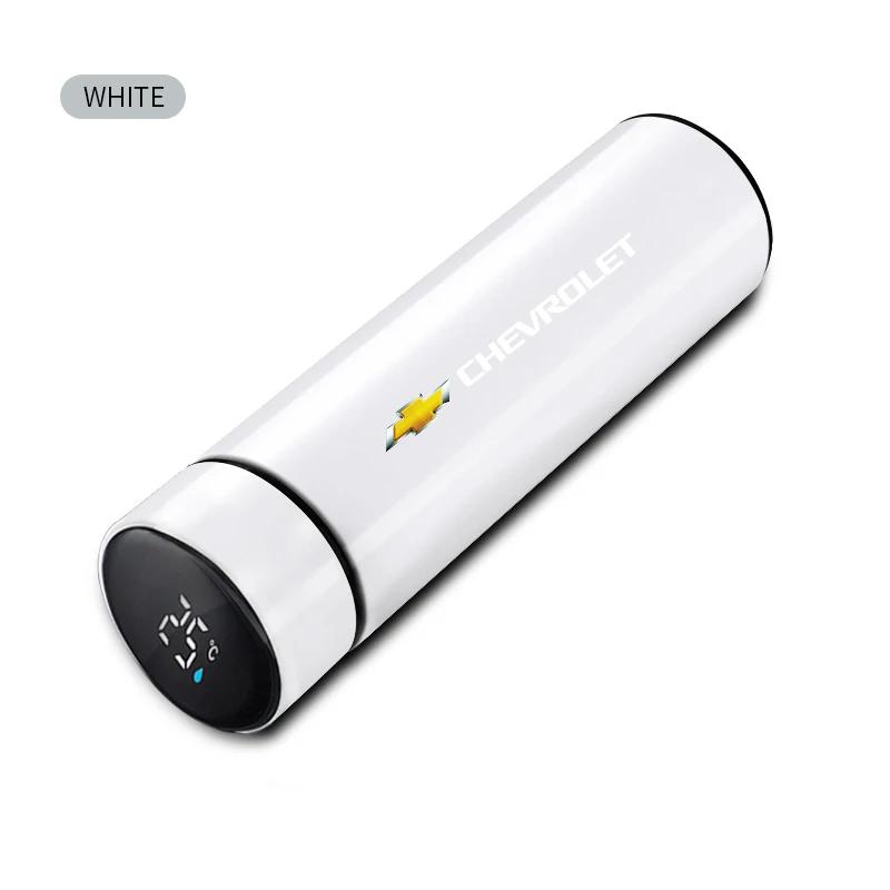 

Smart Insulation Cup Car Thermos Mug Water Bottle Auto Accessories For Chevrolet Spark Captiva Cruze Tracker Orlando Trax Epica белый