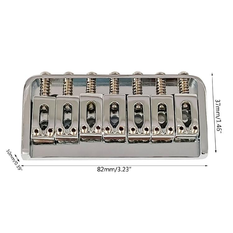 Metal Fixed Hardtail Saddle Bridge with Wrench & Screws Top Load Guitar Tailpie