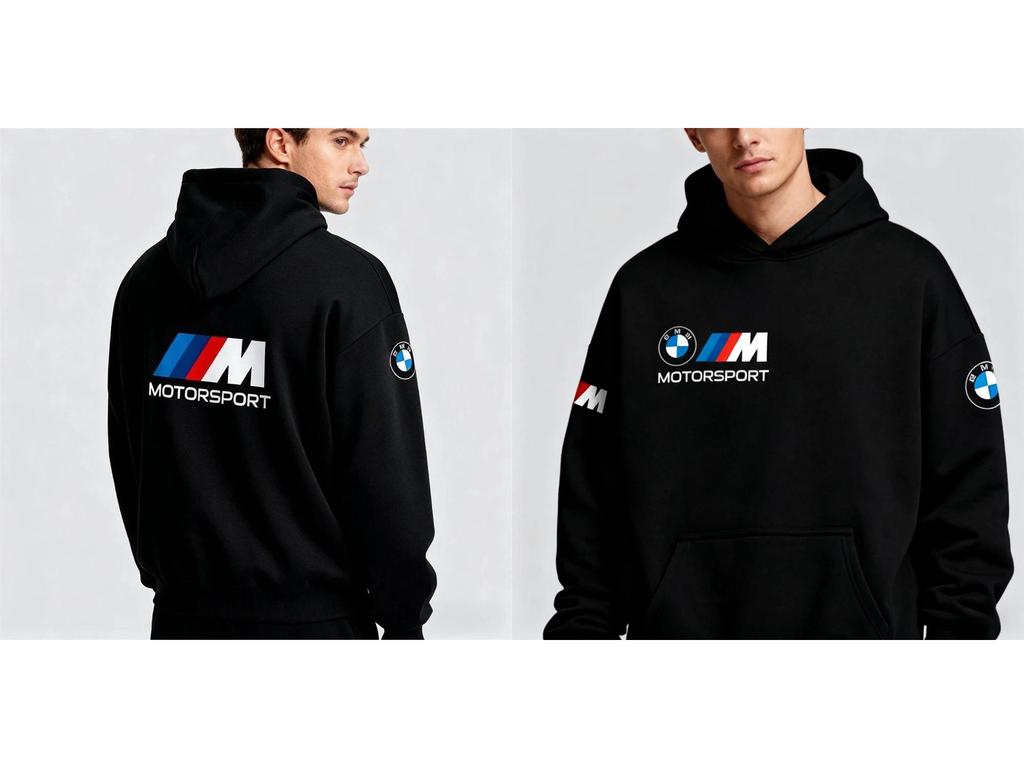 European & American Trendy Unisex Car Print Hooded Sweatshirt
