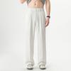 Summer New Ice Silk Cool Straight Pants Men's Trend Versatile Loose Drape Casual Pants