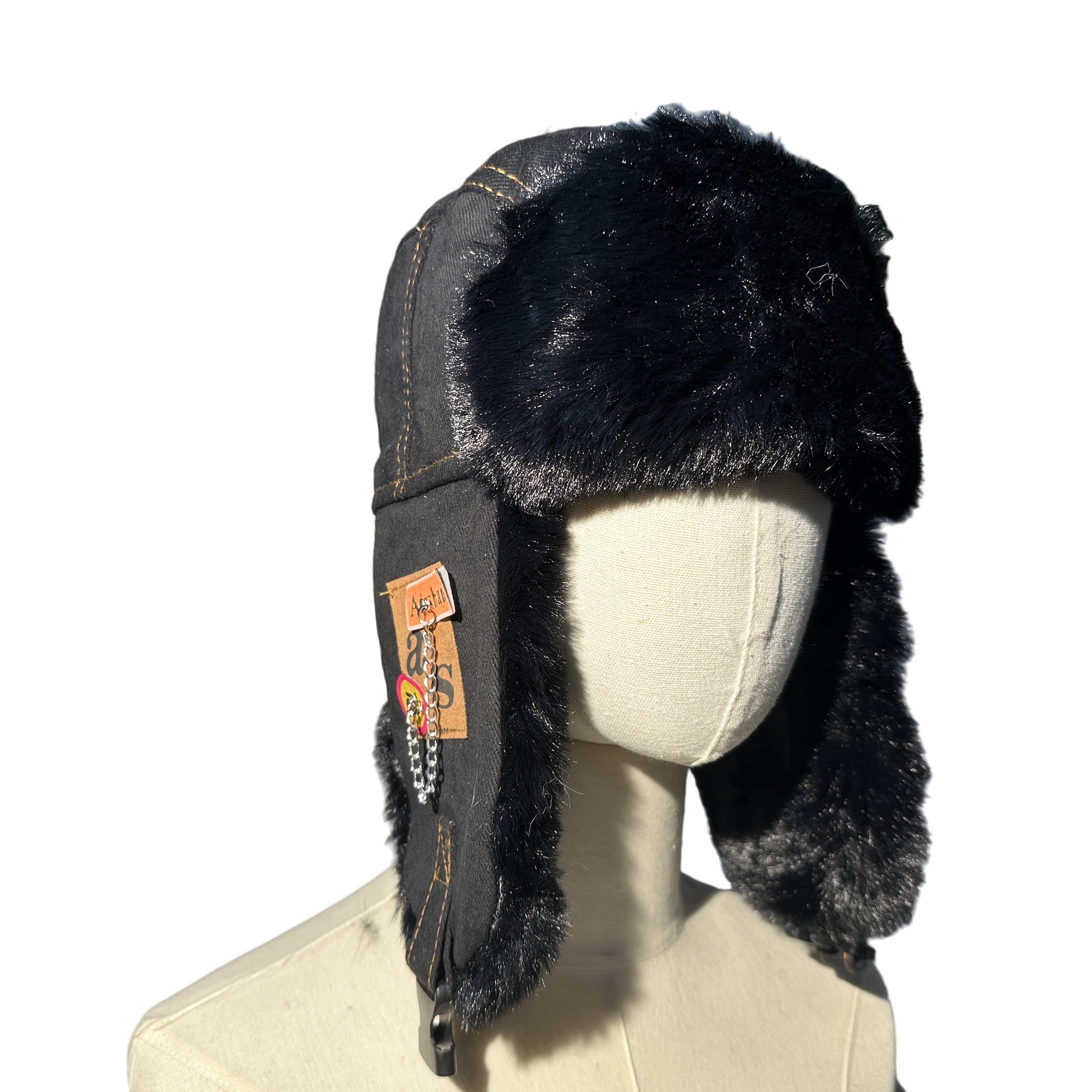 

Винтажная модная женская шляпа, мужская зимняя утолщенная теплая шапка-ушанка, ветрозащитная и морозостойкая уличная шляпа с 4 вариантами цвета чёрный