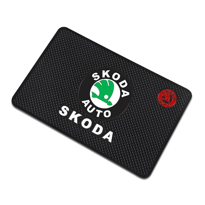 1Pcs Car Anti Slip Mat Phone Holder Non-Slip Pad Car Accessories For Skoda Octavia Fabia Kamiq Kapoq Kodiaq Rapid SCALA Superb dnhr35