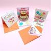 3D  Up Happy Birthday Greeting Card Delicate Handmade Cake Design Foldable for Coworker Birthday Surprise Small Gift