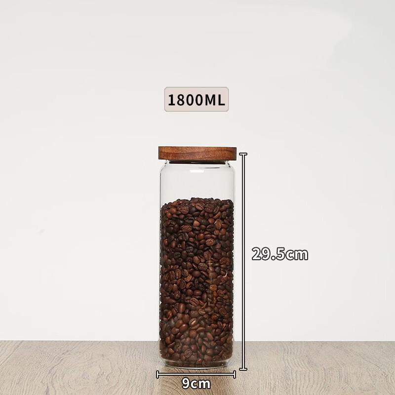 ZISIZ Glass Food & Tea Storage Jars (Set of 3)