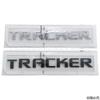 1Pc use on Tracker vehicles customizable English label for the rear cargo compartment door ABS 3D lettering sticker