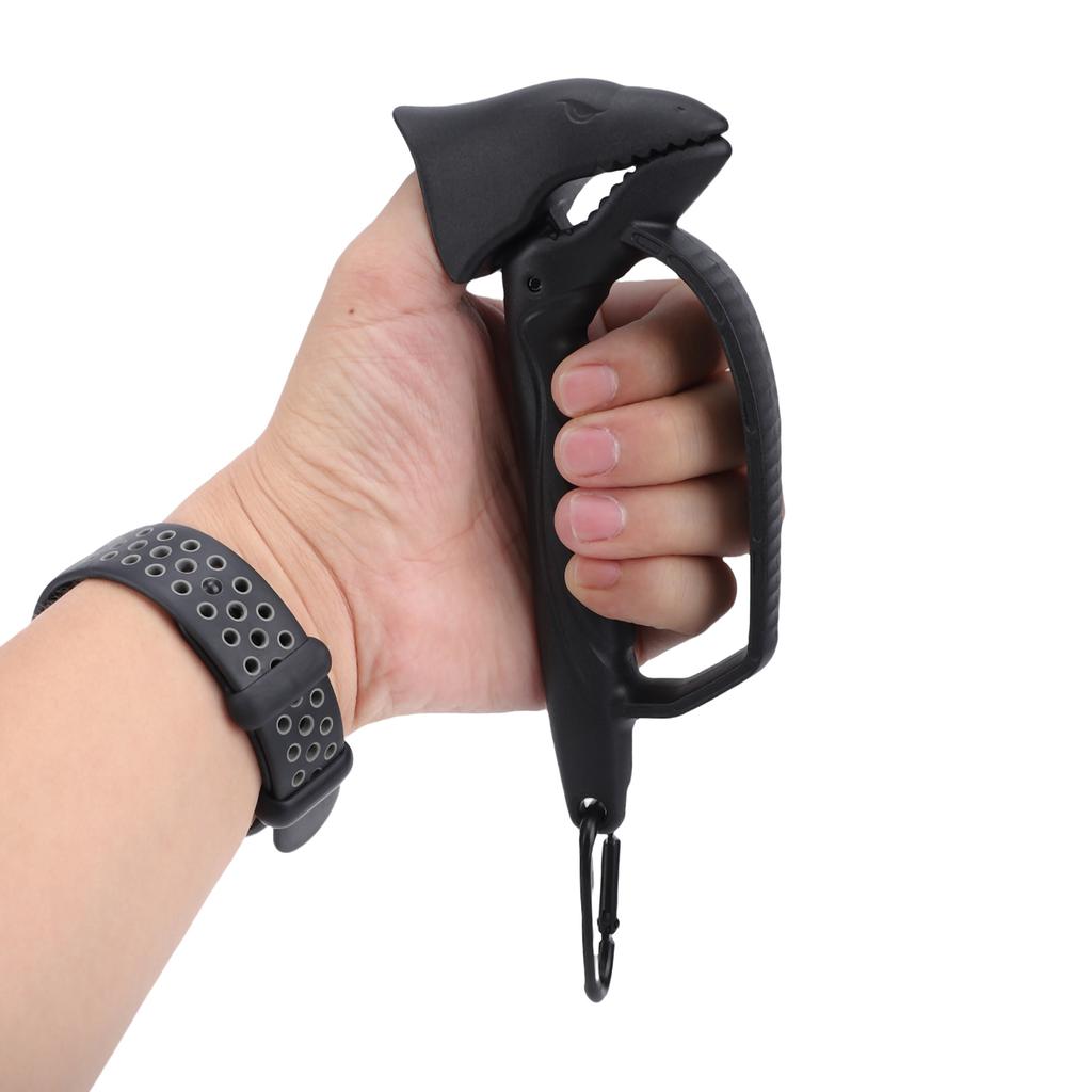 Kunststoff Fischlippen-Greifer Multifunktionales Wolframstahl-Fischschnur-Schneidewerkzeug mit ergonomischem Griff Schwarz