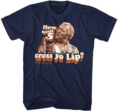John Elroy Sanford Redd Foxx Cross Yo Lips Hollywood Chicago Red Comedy T Shirt Unisex T-Shirt