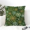 Snowflakeshaped treelike striped pattern Pillow Case linen pillow case sofa home decor cushion cover cushion cove