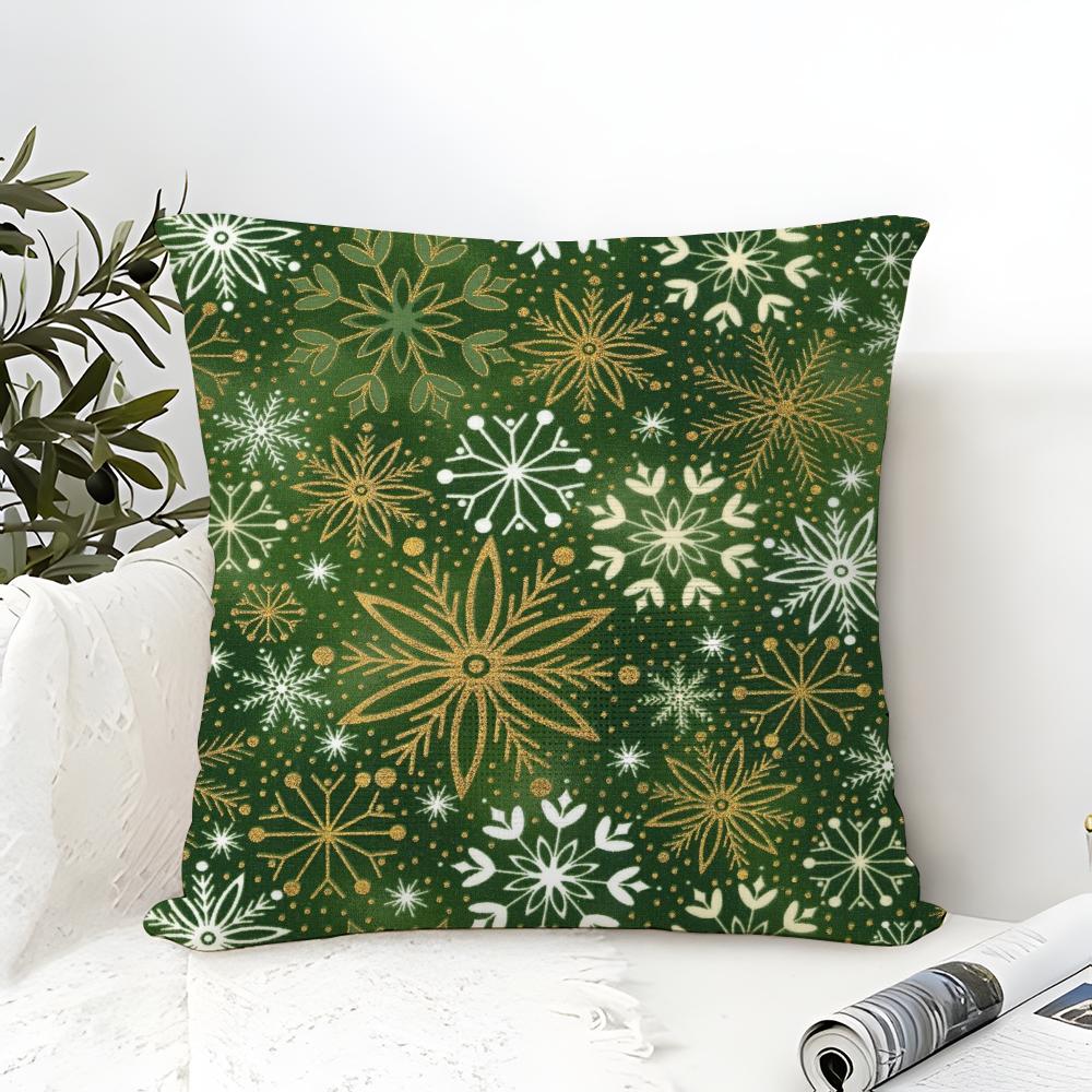 Snowflakeshaped treelike striped pattern Pillow Case linen pillow case sofa home decor cushion cover cushion cove