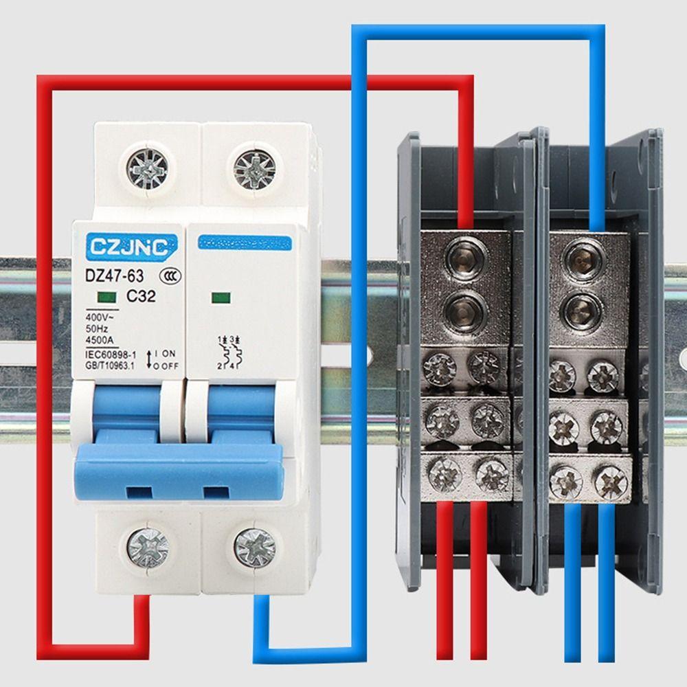 150A Distribution Box One In Multiple Out Power Junction Box Wiring Terminal  for Circuit Breaker