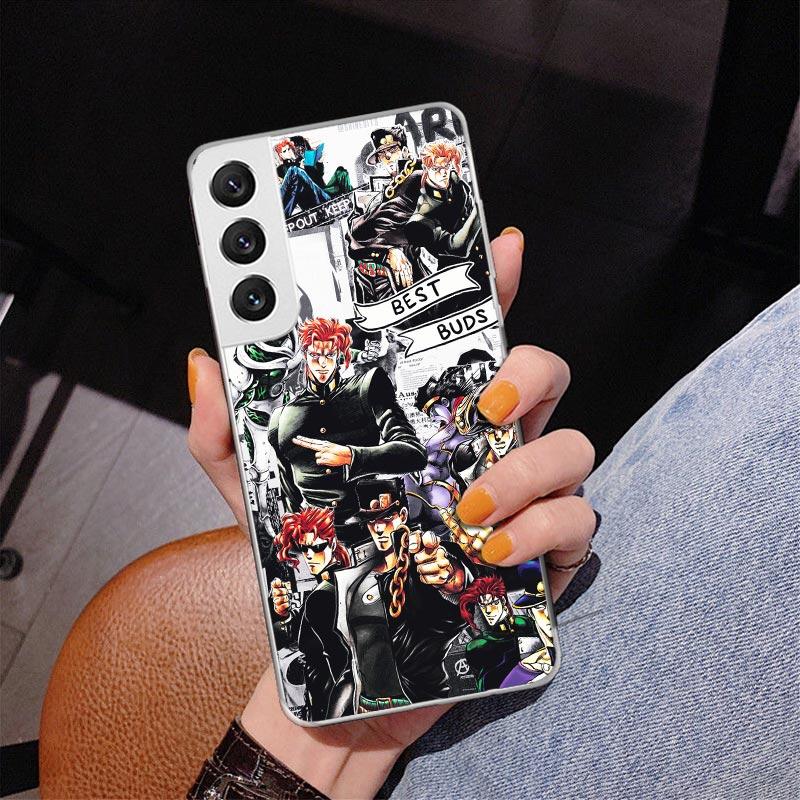 JoJo's Bizarre Adventure Stardust Crusaders Phone Case For Samsung Galaxy S24 S25 Edge S26 Ultra S23 S22 S21 Plus S20 FE + Perso