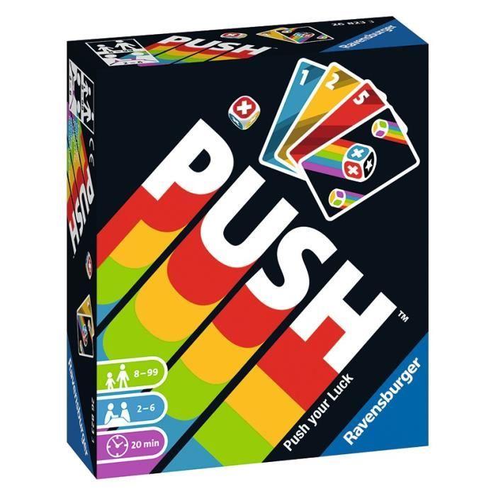 Jeu de cartes Push - RAVENSBURGER - Stop ou Encore - 8 ans et plus