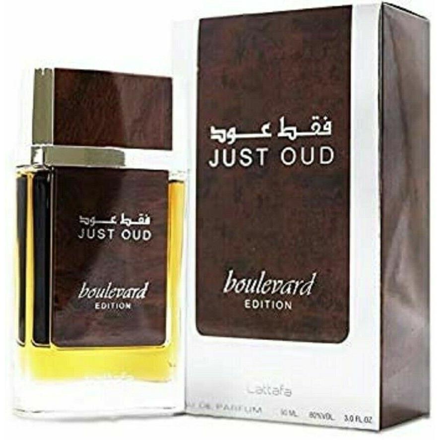 

@Lattafa Just Oud Boulevarad Eau de Parfum For Unisex 90 ml # SK1058 2%