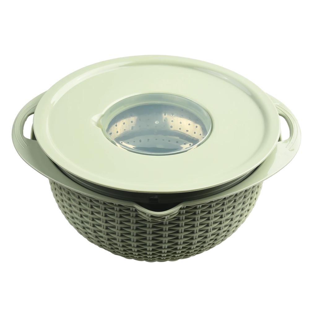 Kitchen Colander 4 In 1 Colander Cooking Accessories With Mixing Bowl Set 360° ROTATION & DRAINING Kitchen Tools