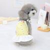 Daisy Check Sleeveless Dress for Dogs In Summer