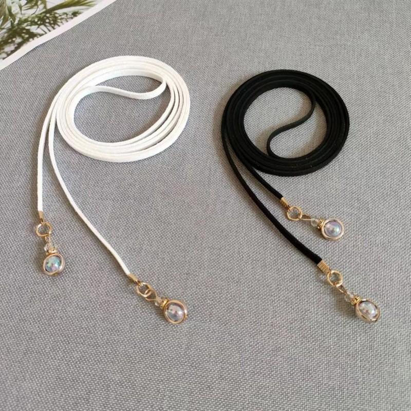 Chic Simple Adjustable Waist Belt For Women Versatile Pearl Decorated Design