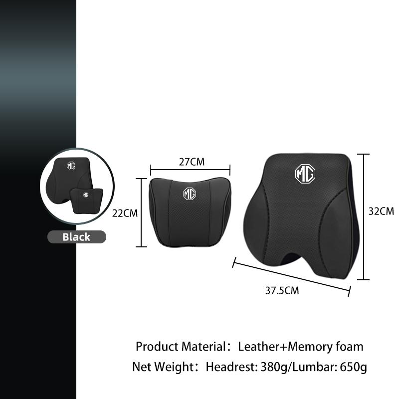 1Pcs Car Seat Headrest Neck Pillows Lumbar Support Car Accessories For MG 6 3 5 TF ZR ZS HS GS g GT Hector RX5 RX8 350 550 Gundam