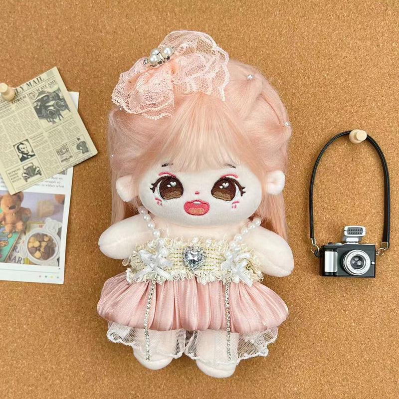 20cm Cotton Girl Doll Dress - Cute Chubby Body Outfit In Stock