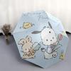 1pc Happy Birthday Pochacco Automatic Folding Umbrella - 3 Folding Design, Vivid Cartoon Pattern, Suitable for Outdoor Activities, A Gift for Fans In
