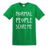 Normale Leute machen mir Angst T-Shirt lustig Goth Rock Punk Geschenk Neuheit Oberteil Tee