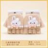 Boys Winter Knitting Cute Dinosaur Kindergarten Half Finger Flip Writing Cold Wool Children's Warm Gloves