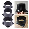 Air Vent Duct lange Straight Flange Connector Ventilation Pipe Connector Black