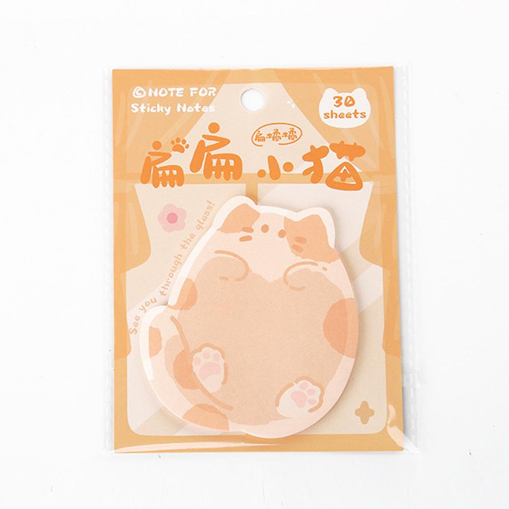 Kawaii Easy Peel & Stick Notes Creative Cute Cat Memo Pads Student Reward Stickers Reminder Bookmark Stickers Office Study Supplies