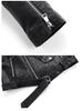 2022 Women's Short PU Leather Motorcycle Jacket - Spring/Autumn Fashion