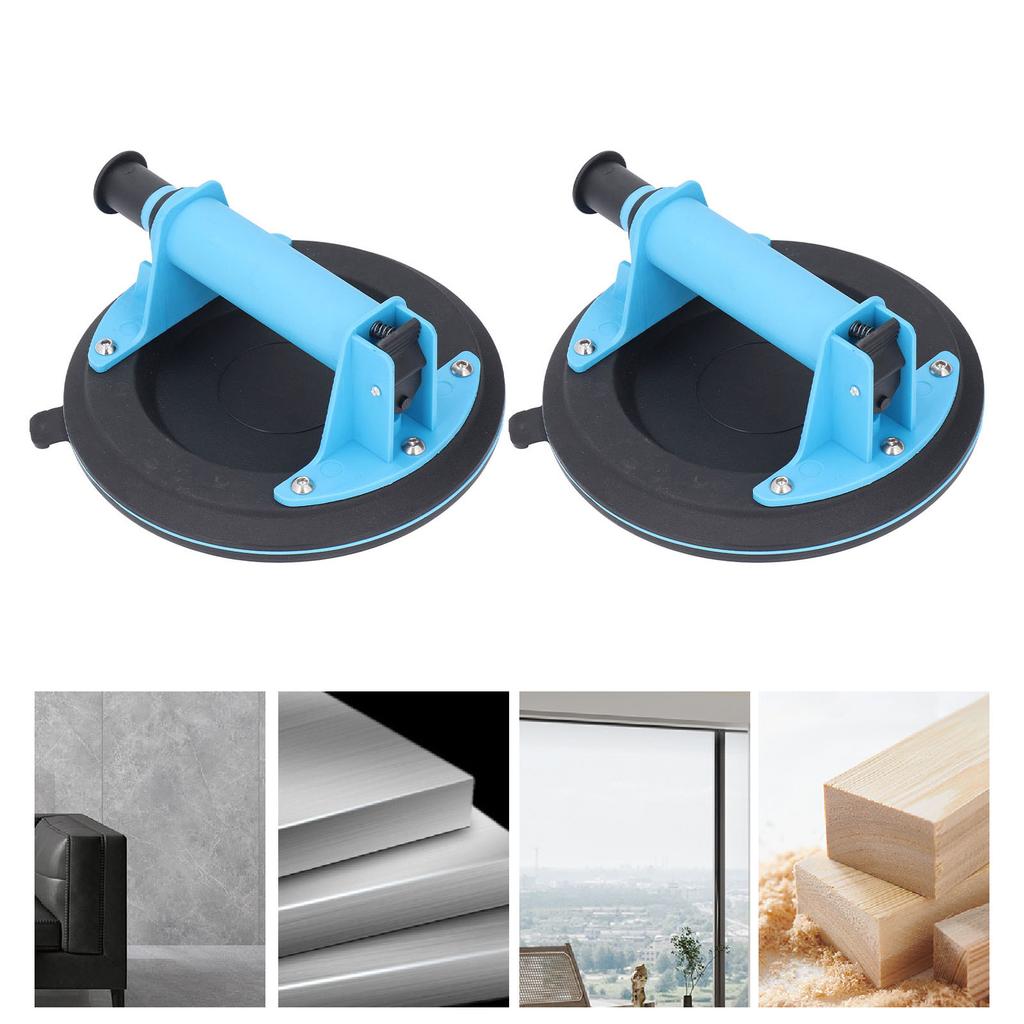 Glass Suction Cup, 8 Inch Vacuum Suction Cup Glass Lifter Vacuum Pump, 440 Lbs Load Capacity for   Glass Lifter for Curved and Flat  s wit