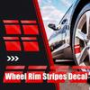 Odblaskowe naklejki samochodowe, naklejki na felgi samochodowe, naklejki liniowe 18-calowe-21-calowe, naklejki na lusterka wsteczne