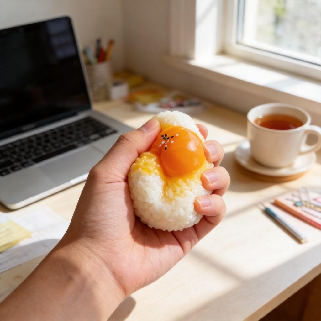 Food Grade Silicone Egg Yolk Rice Ball Stress Relief Toy For Kids And Adults