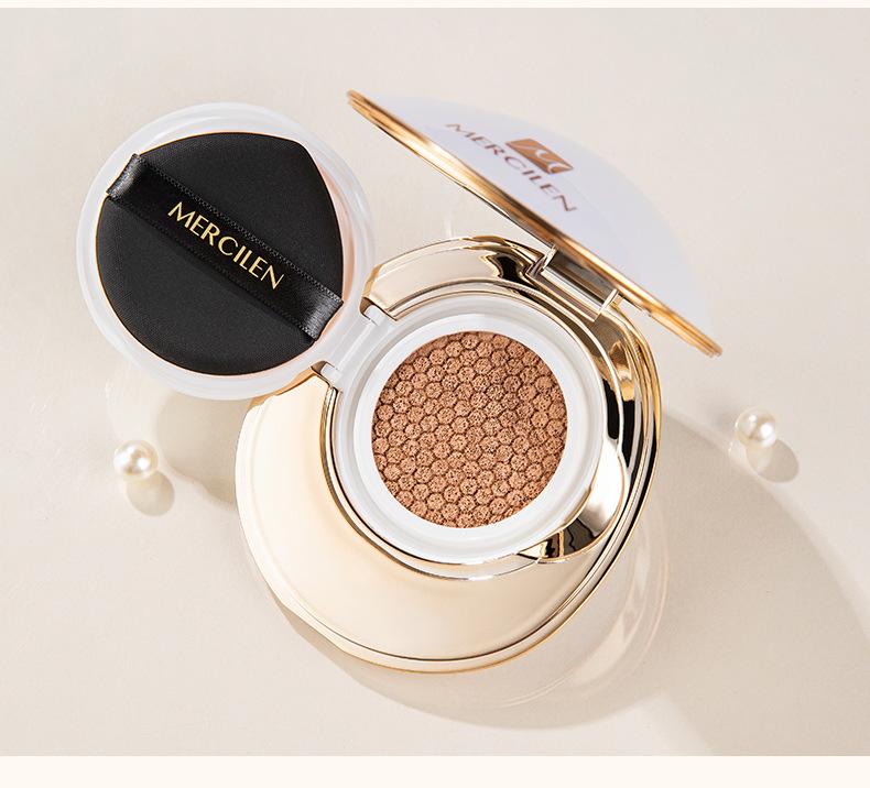 MERCILEN Pearl Brightening Skin Care Air Cushion BB Cream Concealer Lasting Moisturizing Nude Makeup Light Foundation CC Cream
