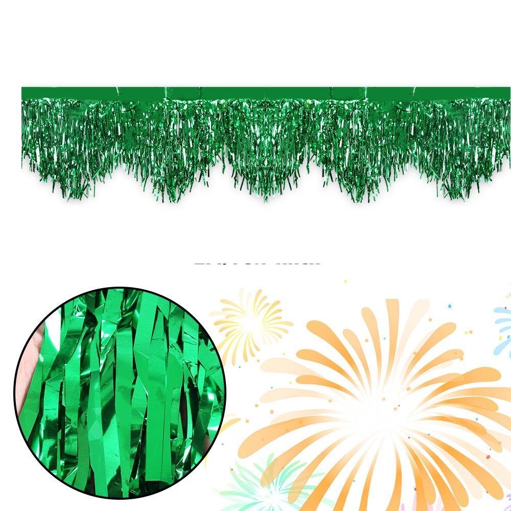 3PCS 50x200cm Wave Rain Silk Curtain Decorative Exquisite Glitter Rain Curtain PET Party Backdrop Curtains