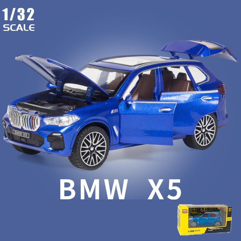 1:32 BMW X5 SUV Legierung Off Road Diecast Modell Simulation Sound Licht Spielzeug Trendiges Dekorationsobjekt Geburtstagsgeschenk Für Freunde